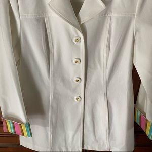 St. John Sport white blazer